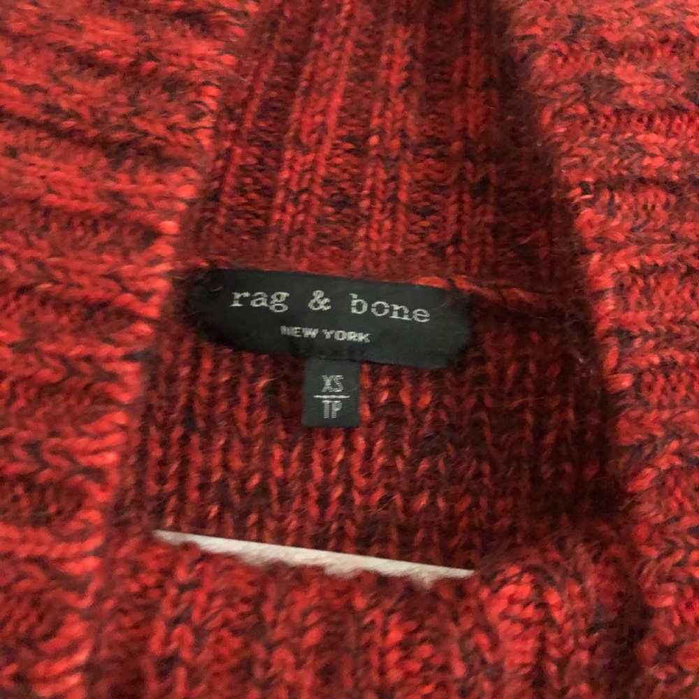 Rag & Bone Melina Sweater Dress fiery red ombre - Picture 6 of 7